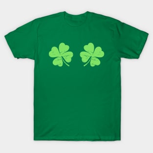 Lucky Irish Shamrocks Boobs T-Shirt